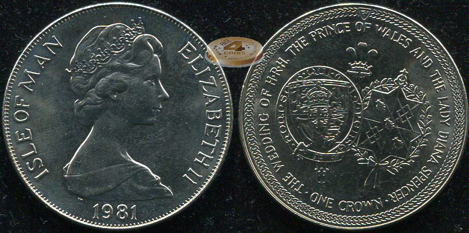 Остров Мэн. 1 крона. 1981 (Unc)
