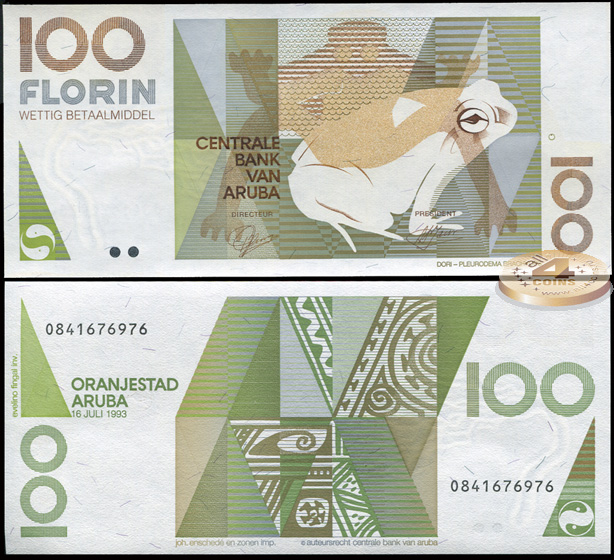Аруба. 100 флоринов (Unc) 1993