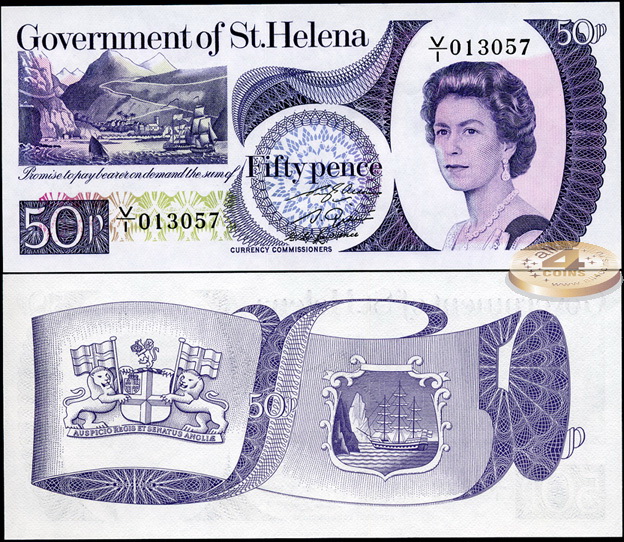 Остров Святой Елены. 50 пенсов (Unc) 1979