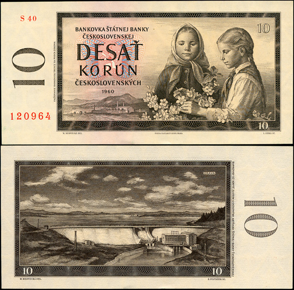 Чехословакия. 10 крон (Unc) 1960