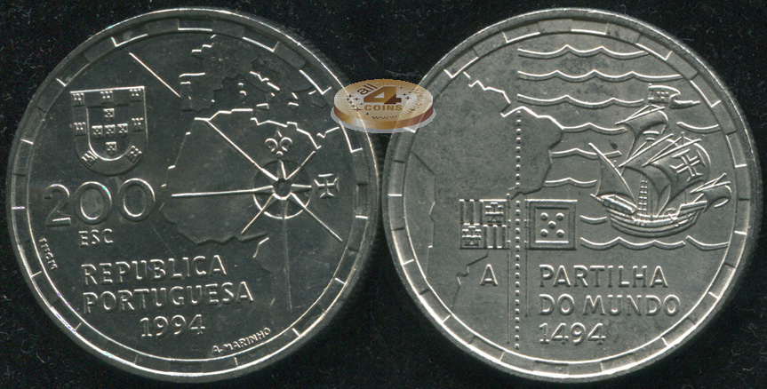 Португалия. 200 эскудо. 1994 (Unc)