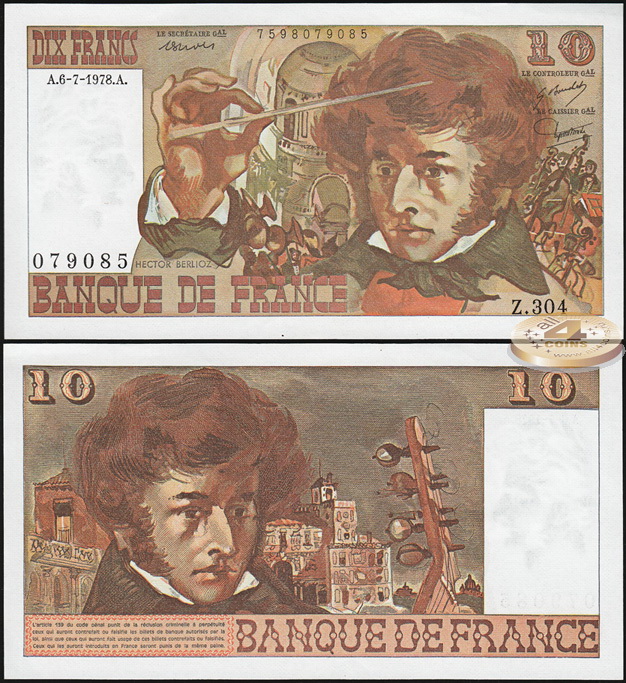 Франция. 10 франков (Unc) 1978