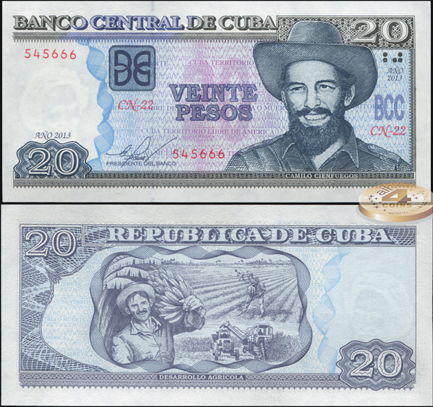 Куба. 20 песо (Unc) 2013