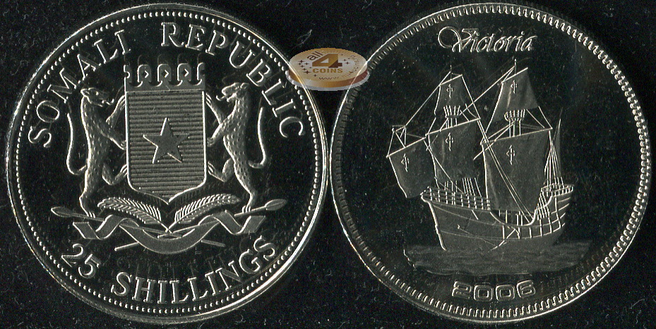 Сомали. 25 шиллингов. 2006 (Prooflike)