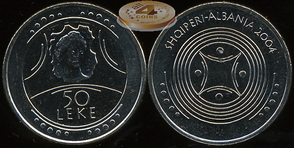 Албания. 50 лек. 2004 (Unc)