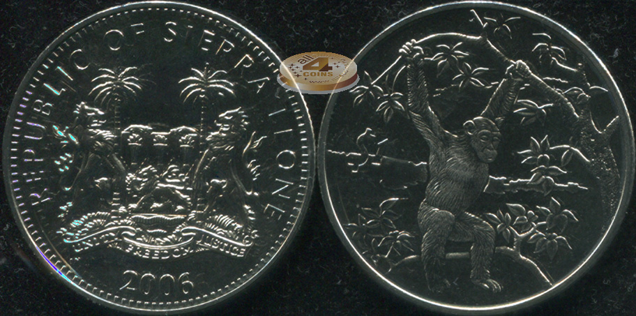 Сьерра Леоне. 1 доллар. 2006 (Unc)
