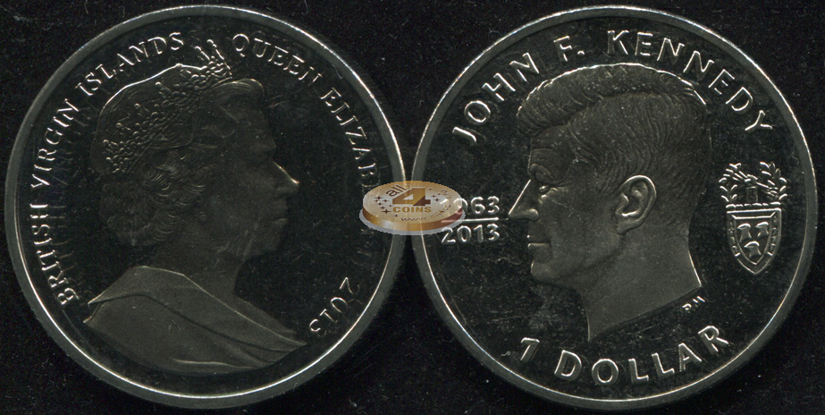 Британские Виргинские о-ва. 1 доллар. 2013 (Unc)