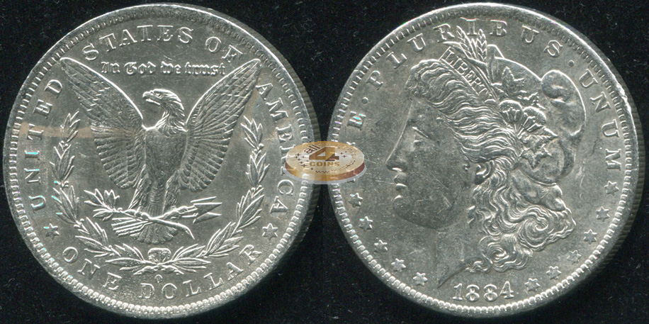 США. 1 доллар. 1884.O (Unc/aUnc. Серебро)