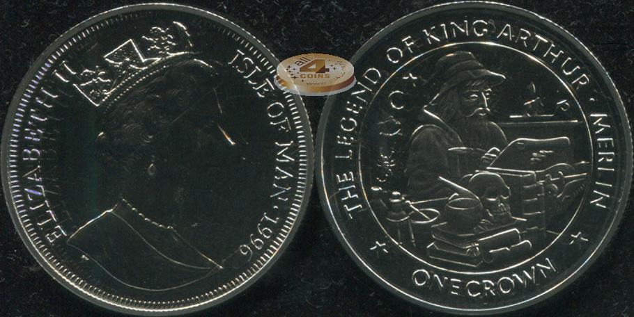 Остров Мэн. 1 крона. 1996 (Unc)