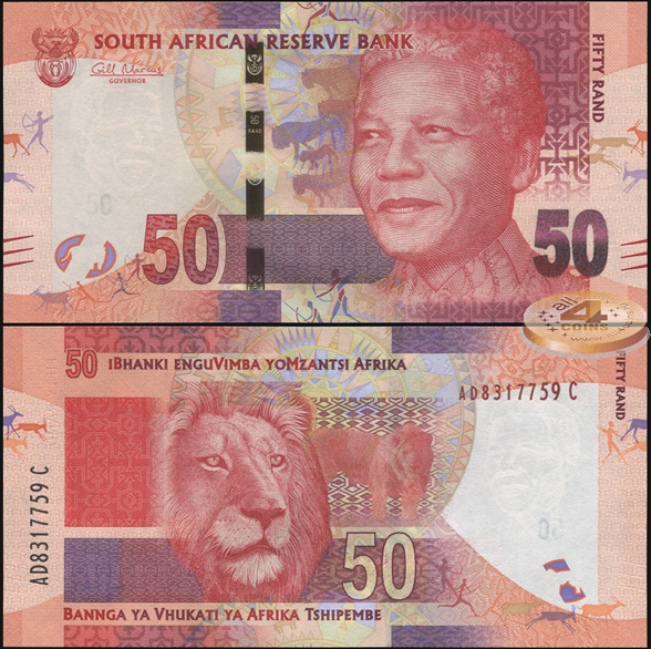 ЮАР. 50 рандов (Unc) 2012