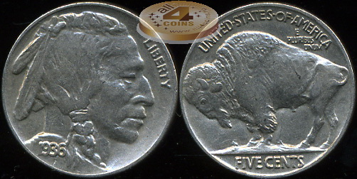 США. 5 центов. 1936 (aUnc)