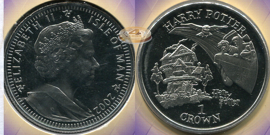 Остров Мэн. 1 крона. 2002 (Prooflike. Карточка)