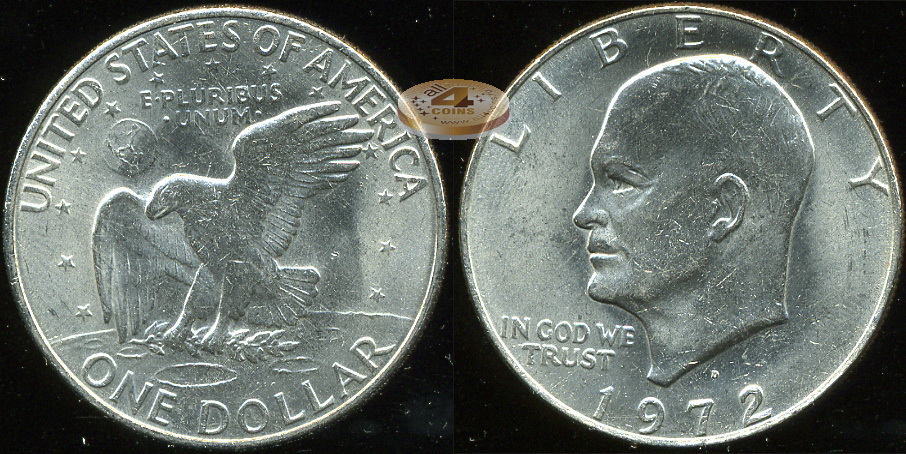 США. 1 доллар. 1972 (Unc)