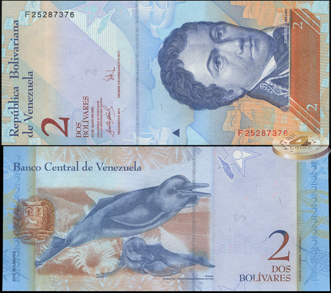 Венесуэла. 2 боливара (Unc) 2007