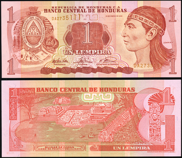 Гондурас. 1 лемпира (Unc) 2003