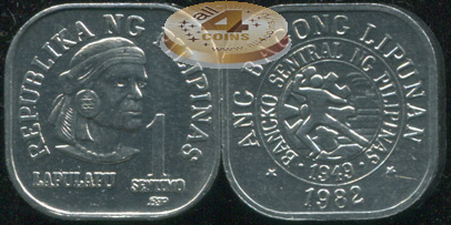 Филиппины. 1 сентимо. 1982 (Unc)