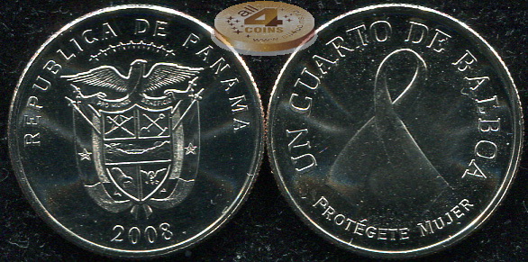 Панама. 25 центезимо. 2008 (Unc)