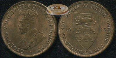 Джерси. 1/24 шиллинга. 1923 (Unc)
