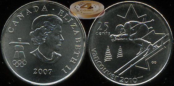Канада. 25 центов. 2007 (Unc)