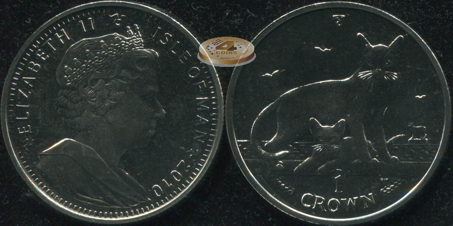 Остров Мэн. 1 крона. 2010 (Unc)