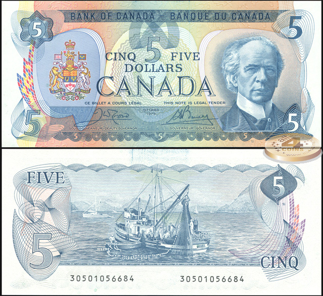Канада. 5 долларов (Unc) 1979