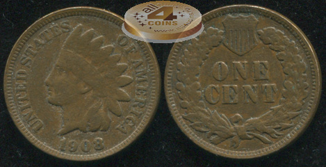 США. 1 цент. 1908 (aXF)