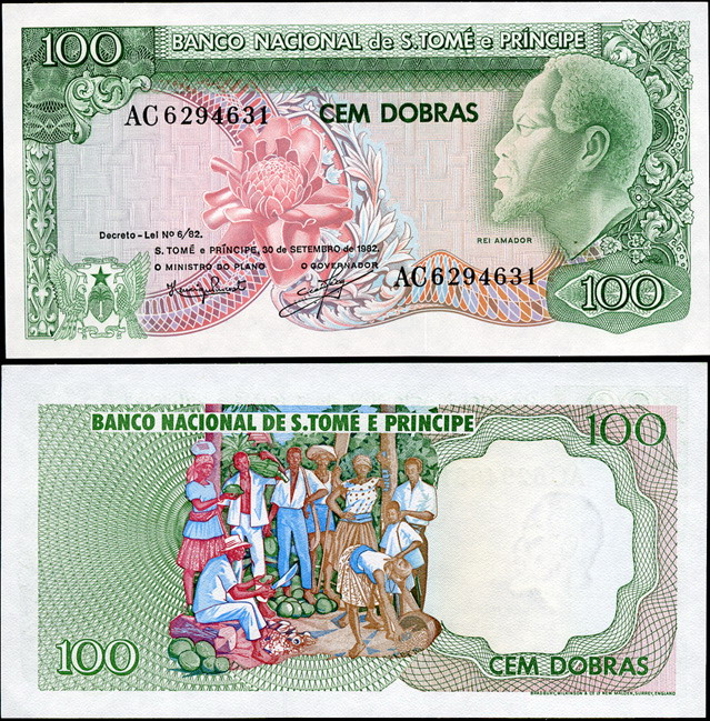 Сан-Томе и Принсипи. 100 добр (Unc) 1982