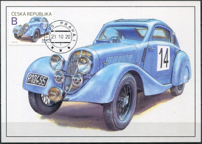 Чехия. 2020. Гоночный автомобиль: Aero 750 Sport Coupé (Картмаксимум. Мint)
