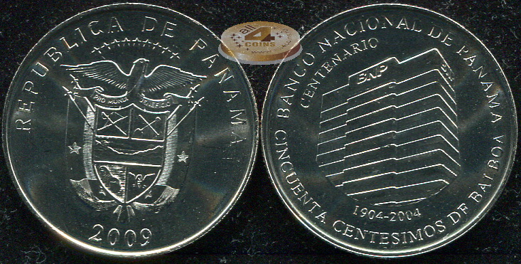 Панама. 50 центезимо. 2009 (Unc)