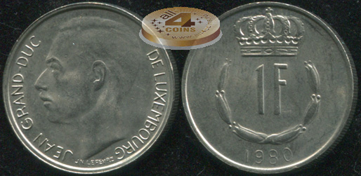 Люксембург. 1 франк. 1980 (Unc)