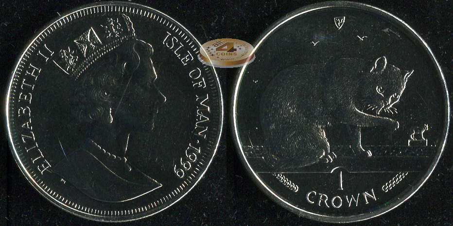 Остров Мэн. 1 крона. 1999 (Unc)