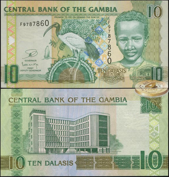 Гамбия. 10 даласи (Unc) 2013