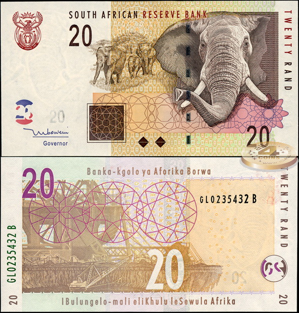 ЮАР. 20 рандов (Unc) 2005