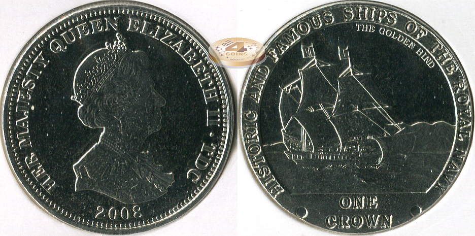 Тристан-да-Кунья. 1 крона. 2008 (Prooflike)
