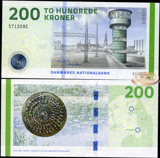 Дания. 200 крон (Unc) 2010