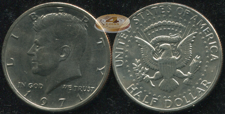 США. 1/2 доллара. 1971 (Unc)
