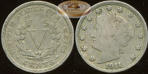 США. 5 центов. 1911 (VG)