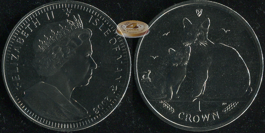 Остров Мэн. 1 крона. 2008 (Unc)