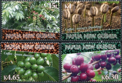 Папуа Новая Гвинея. 2010. Выращивание кофе в Папуа Новой Гвинее (Серия. MNH OG)