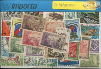 Мадагаскар. Набор почтовых марок (25 шт. Ассорти)