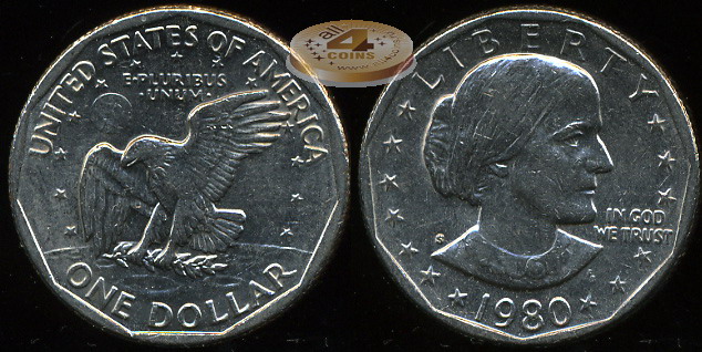 США. 1 доллар. 1980