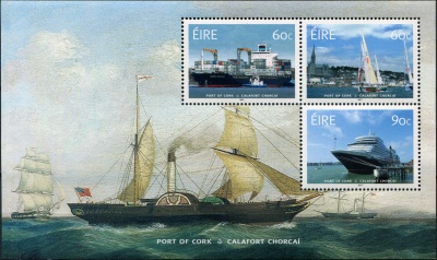 Ирландия. 2013. 200 лет порту Корк (Малый лист. MNH OG)