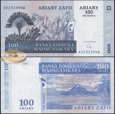 Мадагаскар. 100 ариари (Unc) 2009
