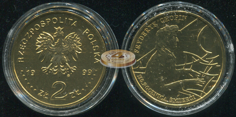 Польша. 2 злотых. 1999 (Unc)