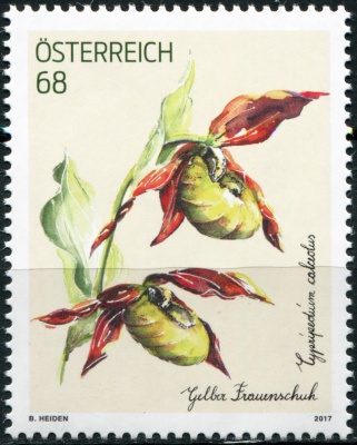 Австрия. 2017. Венерин башмачок (Почтовая марка. MNH OG)