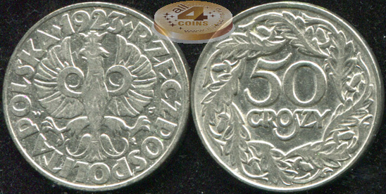 Польша. 50 грошей. 1923 (VF)