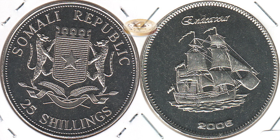 Сомали. 25 шиллингов. 2006 (Proof)