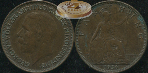 Великобритания. 1 фартинг. 1926. (XF)