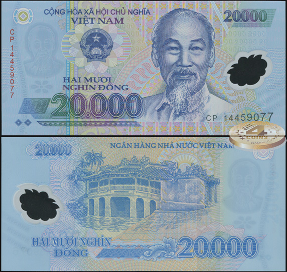 Вьетнам. 20000 донгов (Unc. Пластик) 2014