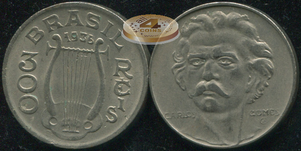 Бразилия. 300 рейс. 1936 (VF/aXF)